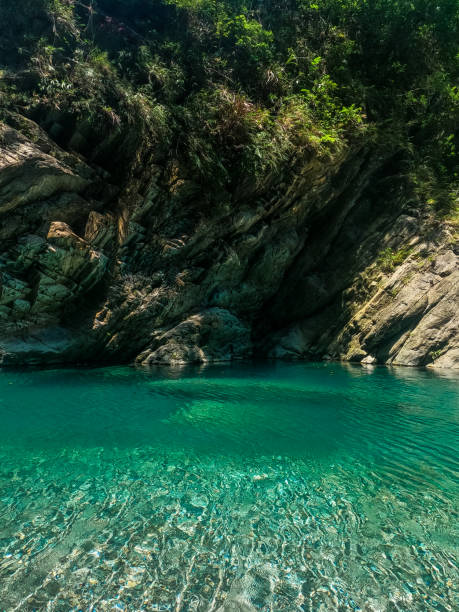 istock Clear mountain river with turquoise water in eastern Taiwan 1415151688