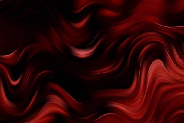 istock Silky dark brown fabric. Abstract background. Realistic textile with pleats and draperies. Decor element for design 1415153142