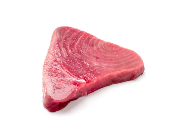 istock Raw Tuna Steak Isolated 1415161348