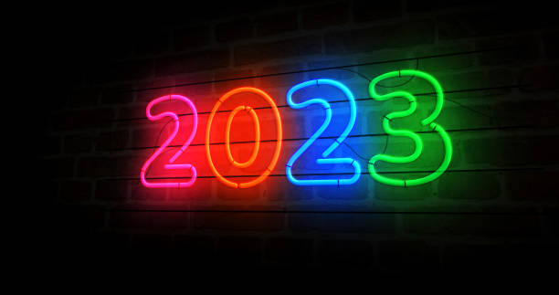 istock 2023 year symbol neon light 3d illustration 1415161649