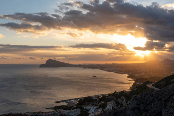 istock Altea and Benidorm at sunset, Spain 1415162227