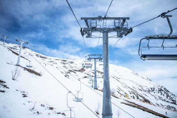 istock Ski lift at the ski resort 1415173141