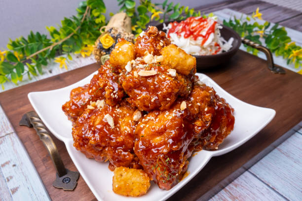 istock Delicious Seasoned Chicken - Korean Style 1415179537