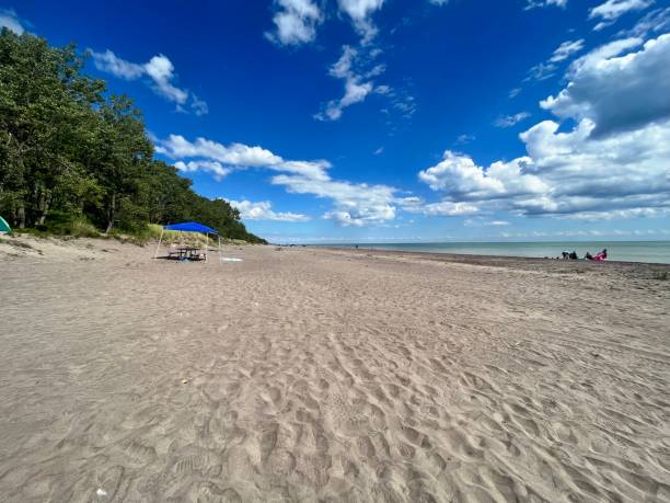 Long point provincial park beach stock photo
