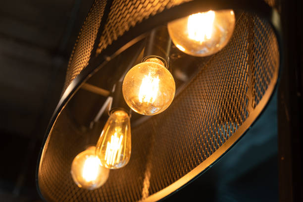 istock Electric ceiling lighting lamp - Interior decoration. 1415183655