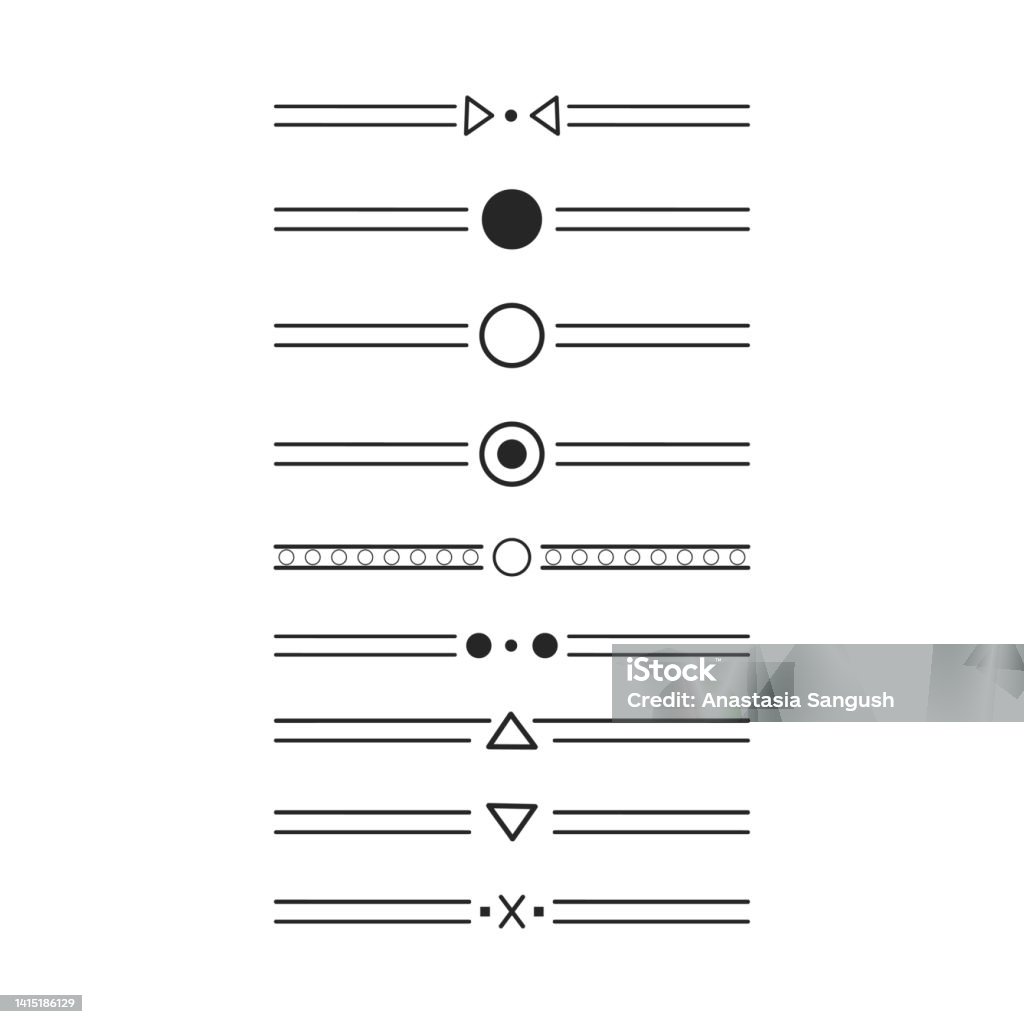 Text Divide Doodle Text Dividers Hand Drawn Divide Vector Line Set Stock ...