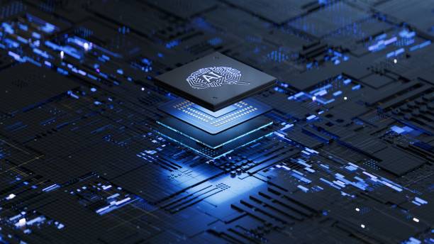 AI,Circuit board AI, Artificial Intelligence concept