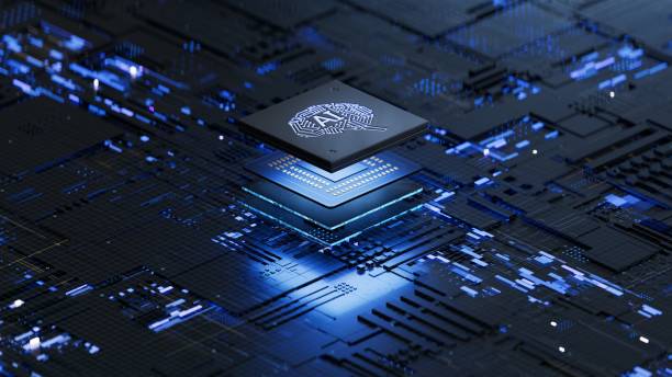 AI,Circuit board AI, Artificial Intelligence concept,3d rendering,conceptual image.3d background cpu stock pictures, royalty-free photos & images