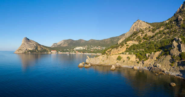 istock Rocks and sea landscape in Crimea 1415192864