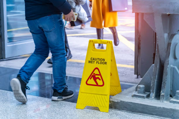 Caution wet floor Caution wet floor slippery stock pictures, royalty-free photos & images
