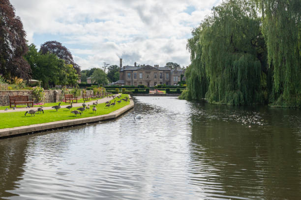 casa de campo y parque coombe abbey - warwickshire fotografías e imágenes de stock