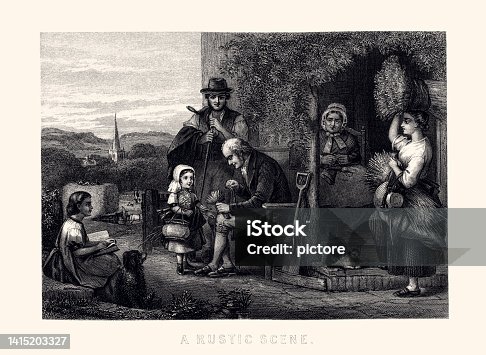 istock A RUSTIC SCENE (XXXL with lots of details) 1415203327
