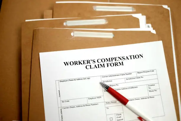 Photo of Workers Compensation Claim Form Complaint for Work Injury