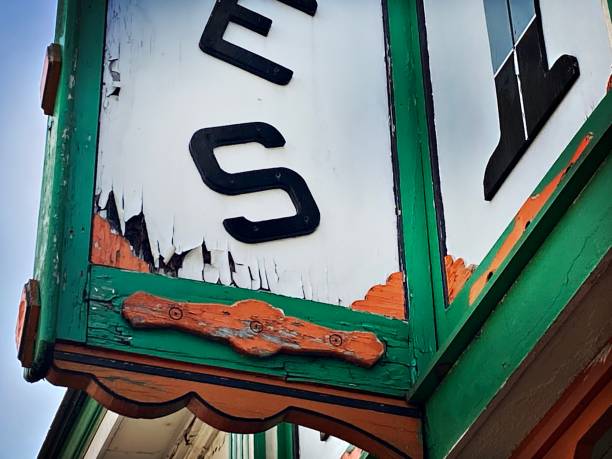 istock Portion of an Worn, Old Sign 1415205126