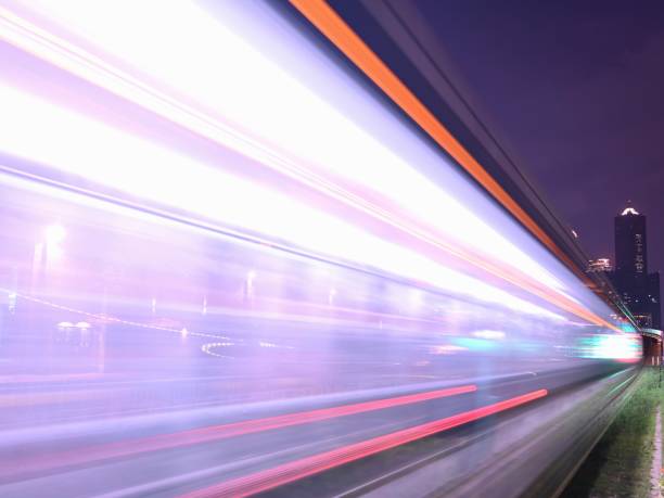 istock light trail of the light rail 1415205197