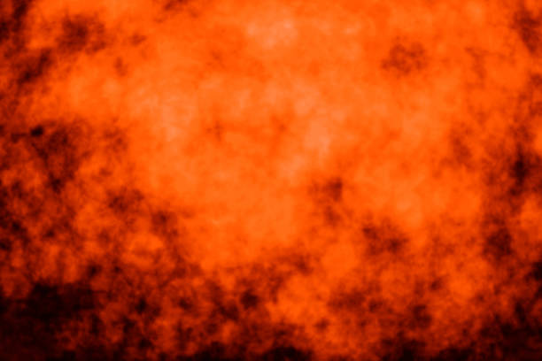 istock Spooky orange Halloween sale hell fire smoke texture party Thanksgiving tie dye Fall background 1415207859