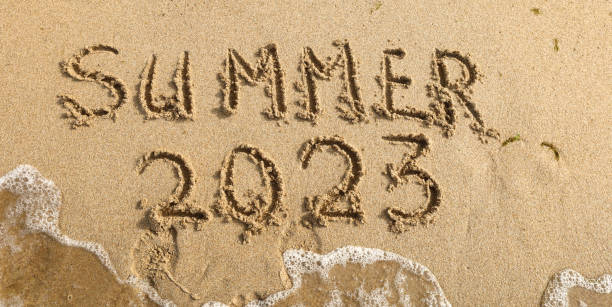 istock Summer lettering on the beach. 1415209693