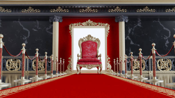 istock red king throne with red carpet and gold barriers, red throne on classic columns architecture background 1415211035
