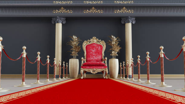 istock red king throne with red carpet and gold barriers, red throne on classic columns architecture background 1415211086