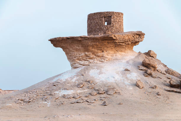 Zekreet fort: Qatar Zekreet fort: Qatar, evening time rock formation stock pictures, royalty-free photos & images