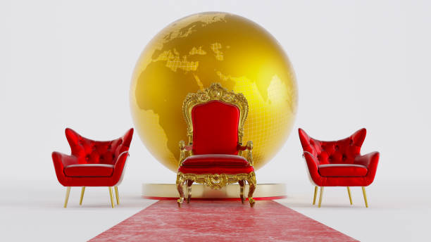 istock red king throne with golden globe isolated on white background 1415219202