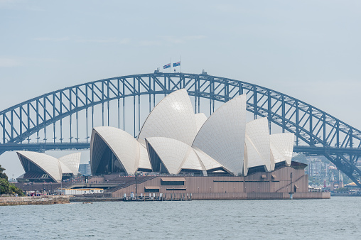Sydney, Australia - November 05, 2014: Sydney Opera House and Harbour Bridge. Australia