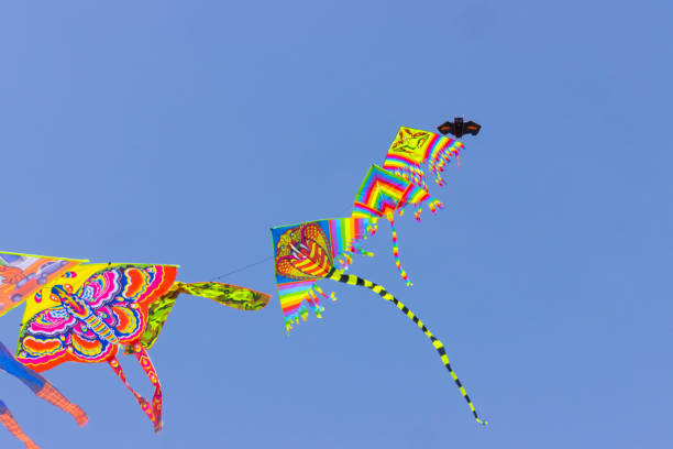 Kite on the beachin summer. Rimini, Italy. High quality photo