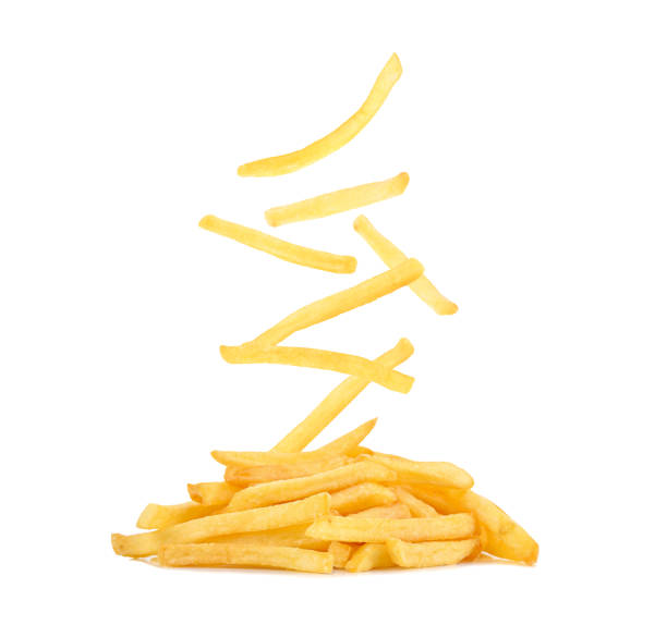 istock French fries falling in the air isolated on white 1415225170