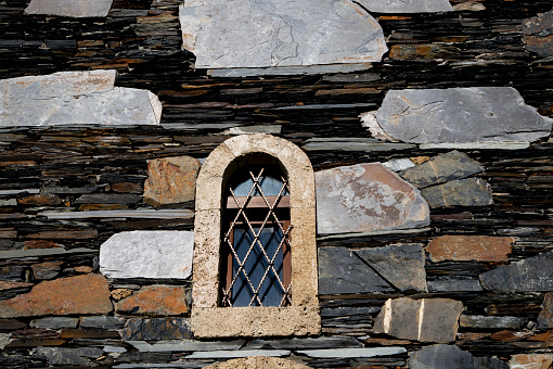 Window in bricks stone wall. Window in bricks stone wall.