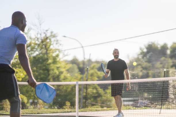 istock Adult Pickleball Match 1415238375