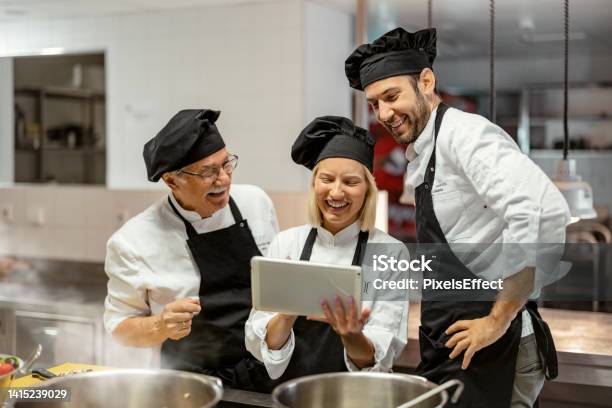 Wireless Kitchen Stock Photo - Download Image Now - Chef, Candid, Business