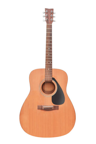 istock An isolated acoustic guitar on white background 1415242513