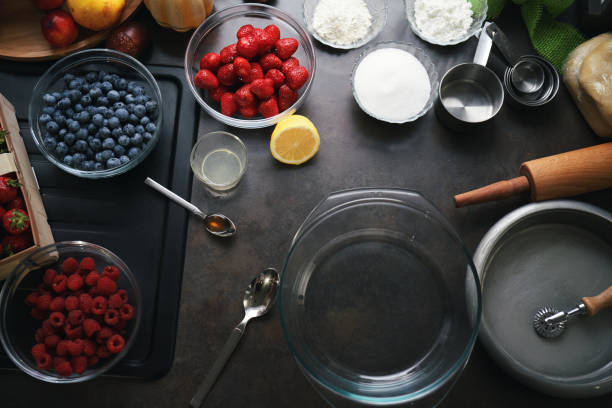 istock Preparing Berry Pie in Domestic Kitchen 1415242881