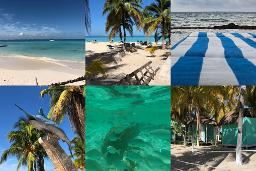 Photo Collage Mexico Stock Photo - Download Image Now - Beach, Beach ...