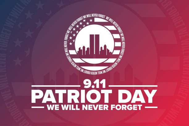 istock Patriot Day. 9.11. We Will Never Forget. Template for background, banner, card, poster with text inscription. Vector EPS10 illustration. 1415267159