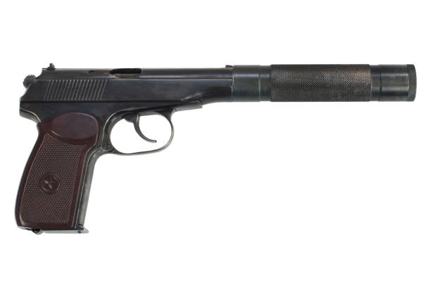 istock USSR Makarov pistol with silencer 1415269344