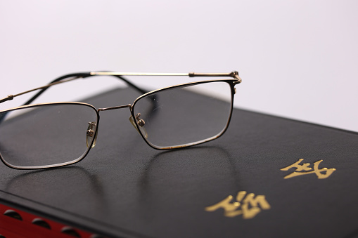 eyeglasses close up