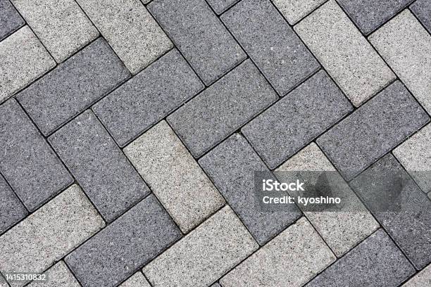 Pavement Texture Backgrounds Stock Photo - Download Image Now - Paving Stone, Brick, Tile