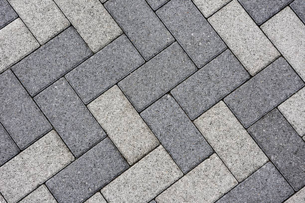 pavement texture backgrounds - sidewalk brick street footpath imagens e fotografias de stock