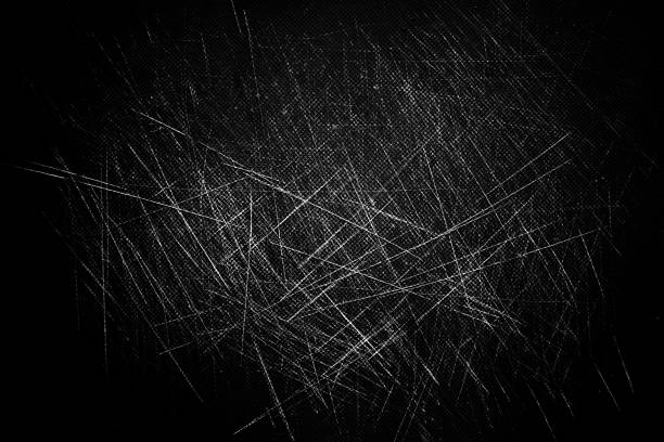 istock Grunge sctached texture background. Black and white wallpaper 1415312535
