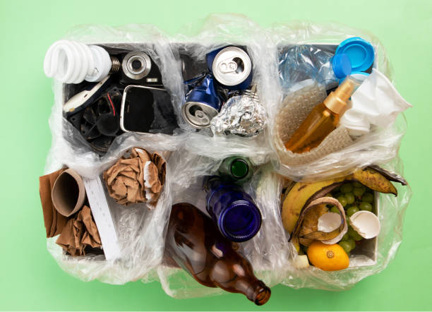 istock Electronic, organic, paper, metal, glass and plastic  waste materials 1415329197