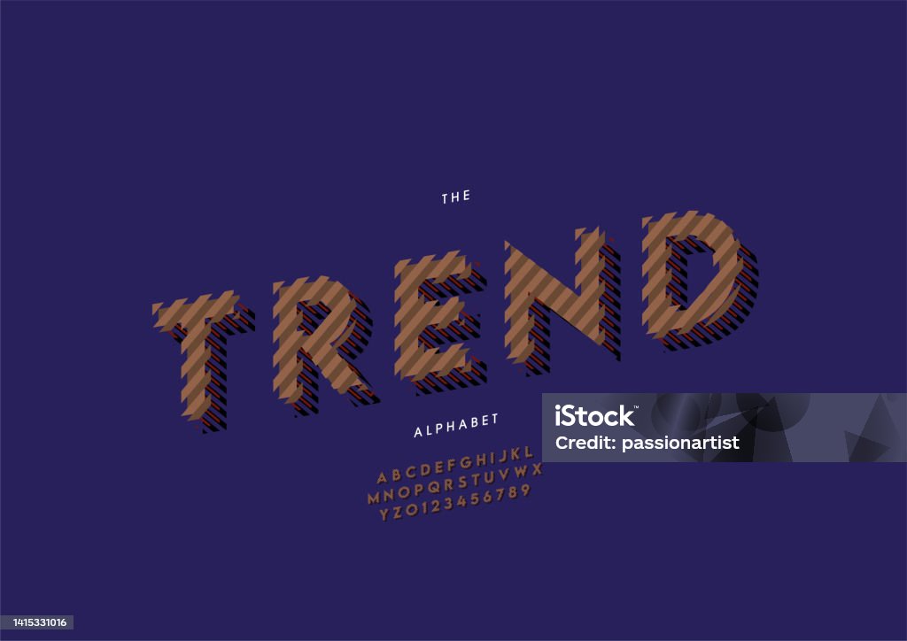 Trending Letters Trend Alphabet Stock Illustration - Download Image Now - Abstract ...