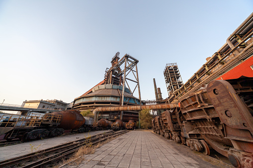 Abandoned old factory.Shougang in Beijing