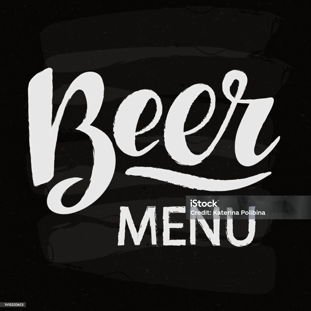 Beer Menu Vector Beer Menu Stock Illustration - Download Image Now - Alcohol - Drink ...