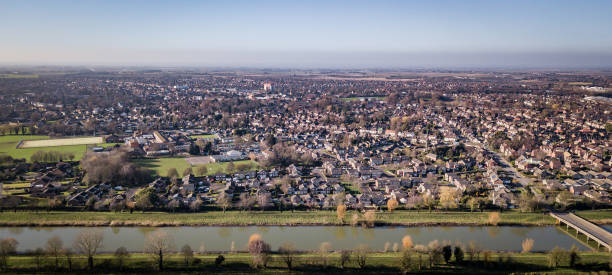 istock Spalding Lincolnshire Aerial Drone shot 1415342495