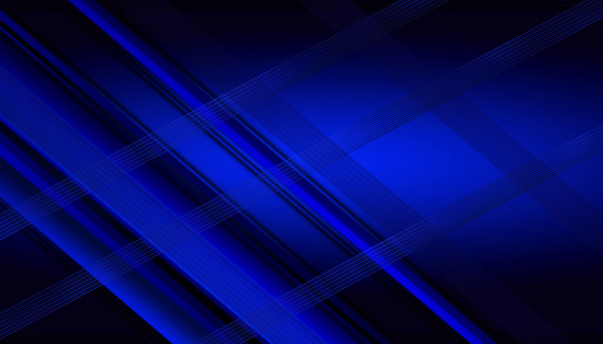 Dark blue gradient abstract diagonal lines background. Modern design for text, brochures, flyers, business, marketing...