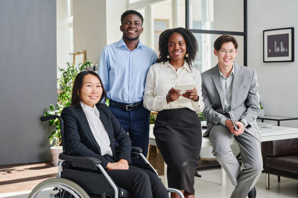 istock Multiethnic business team portrait 1415343157