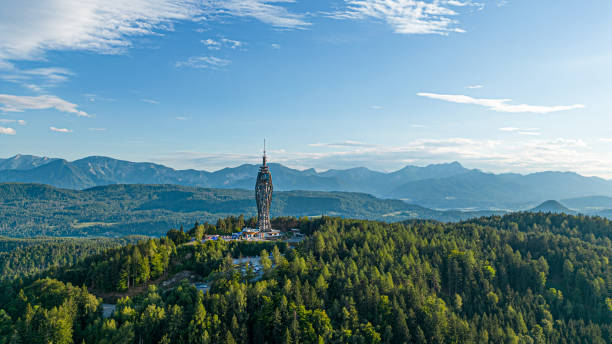 Carinthia, Pyramidenkogel and Karawanken The beautiful nature in Carinthia villach stock pictures, royalty-free photos & images