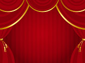 istock Luxury curtain background 1415350096