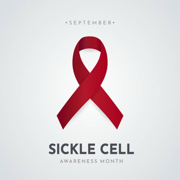 World Sickle Cell Awareness Month poster, September. Vector World Sickle Cell Awareness Month poster, September. Vector illustration. EPS10 sickle cell stock illustrations